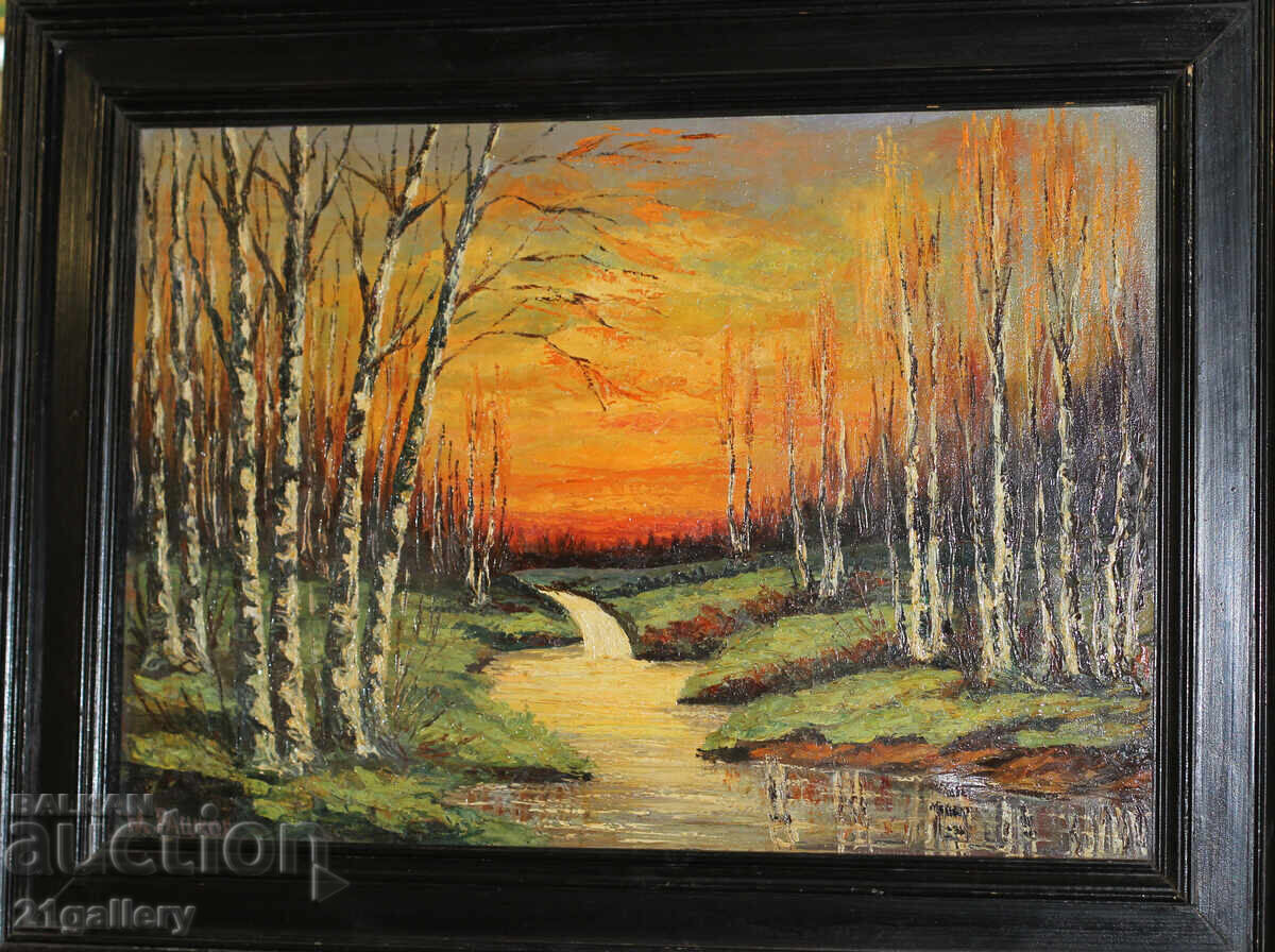 Mihail Rashkov (1934-2021) / Ulei pe pânză Peisaj