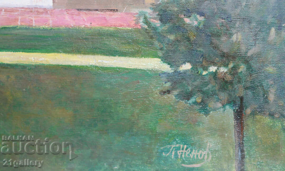 Peter Nenov (1951-) city landscape, oil paints - 5