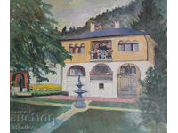 Peter Nenov (1951-) city landscape, oil paints