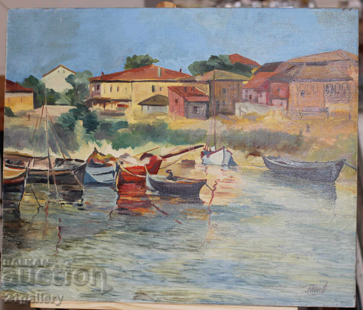 Auction  Peter Nenov (1951-) seascape, oil paints