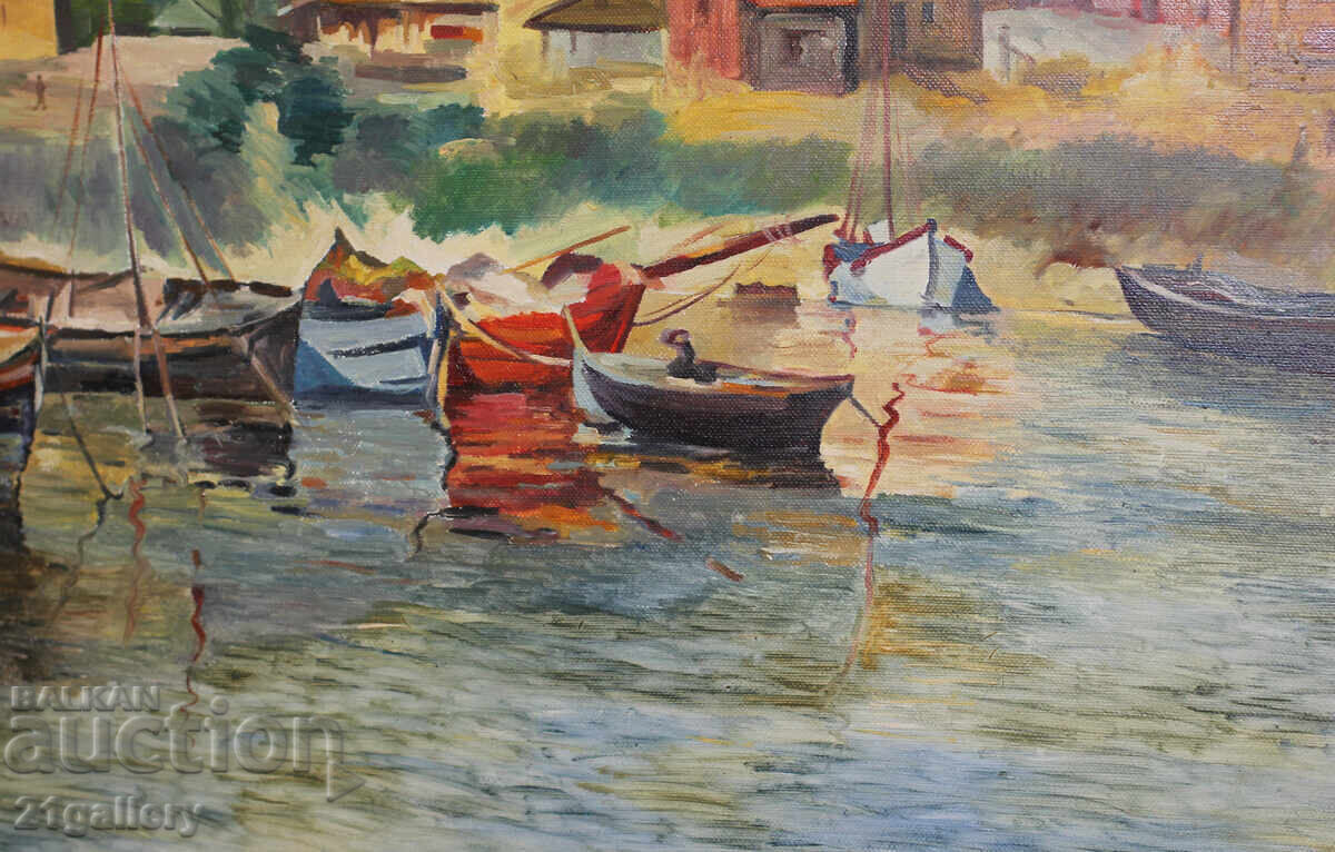 Peter Nenov (1951-) seascape, oil paints - 6