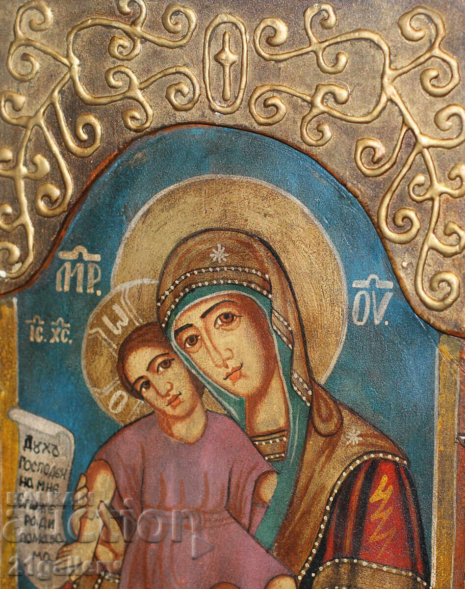 Hand-painted icon triptych Holy Virgin and Child - 5 Hand-painted icon triptych Holy Virgin and Child - 5