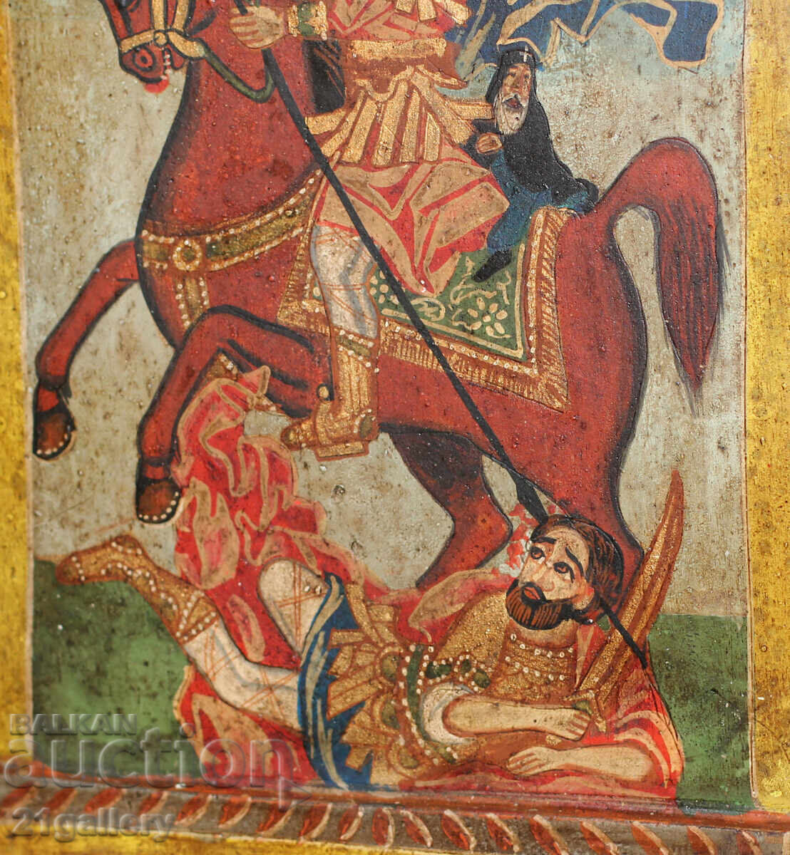 Hand-painted icon triptych Saint Demetrius of Thessaloniki - 6 Hand-painted icon triptych Saint Demetrius of Thessaloniki - 6