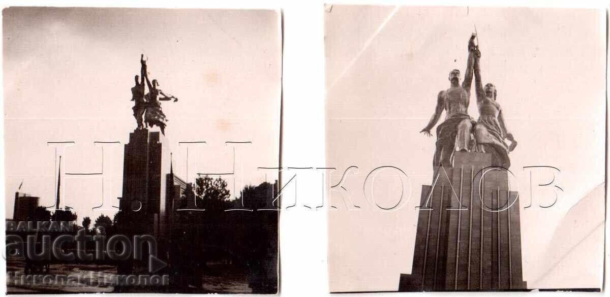 1937 2 SMALL OLD PHOTOS PARIS EXHIBITION PAVILION USSR D611 1937 2 SMALL OLD PHOTOS PARIS EXHIBITION PAVILION USSR D611