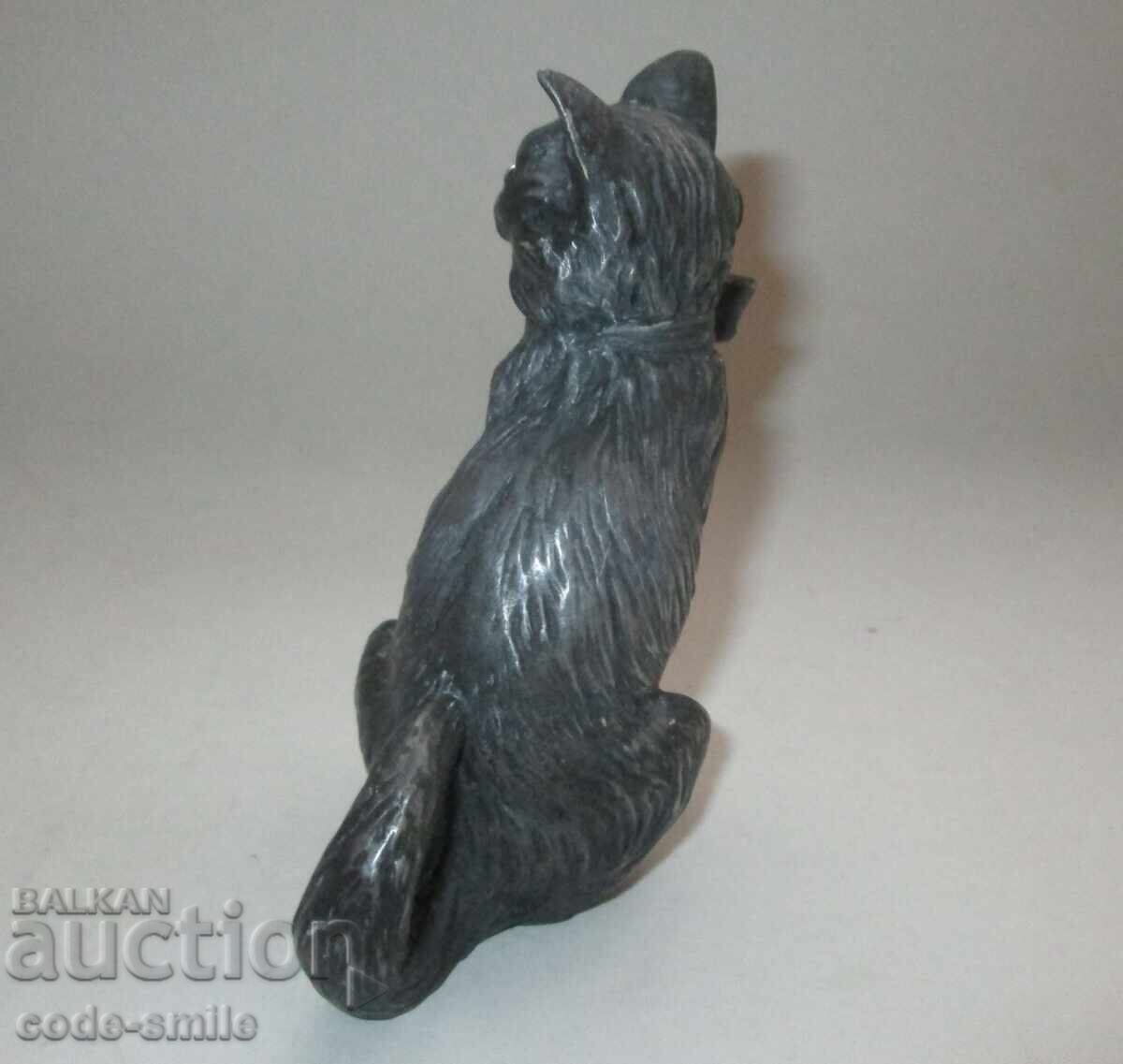 Auction Old French figurine cat kitten with glass eyes Auction Old French figurine cat kitten with glass eyes
