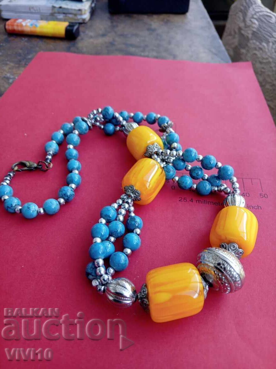 Antique amber necklace with price 80.00 BGN | € 40.90 Antique amber necklace with price 80.00 BGN | € 40.90