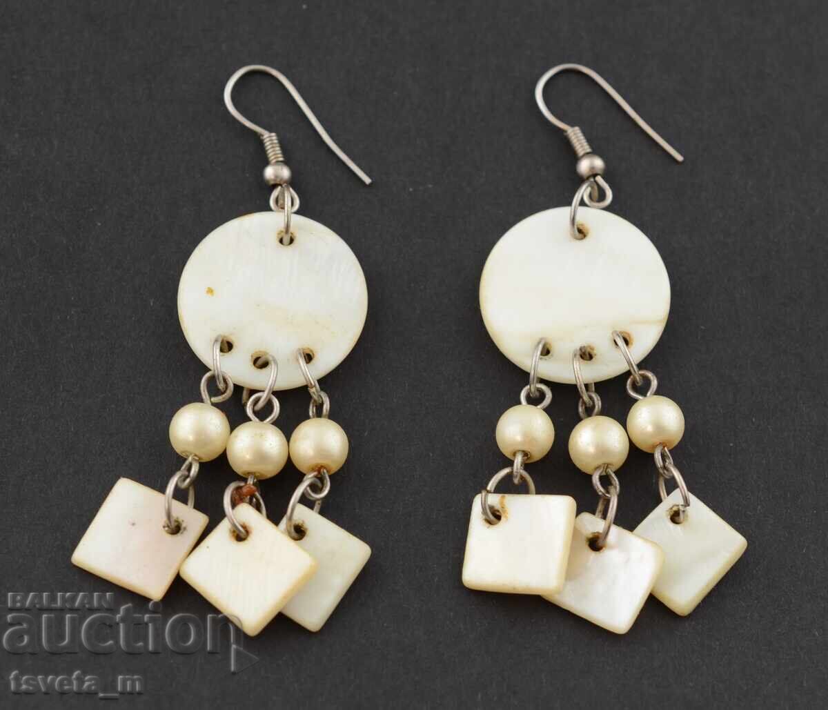 Earrings, mother-of-pearl with price € 9.00 | 17.60 BGN