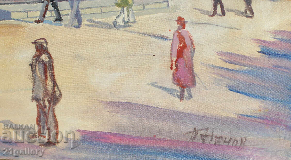 Πέταρ Νένοφ (1951-) αστικό τοπίο, ελαιογραφία - 7 Πέταρ Νένοφ (1951-) αστικό τοπίο, ελαιογραφία - 7