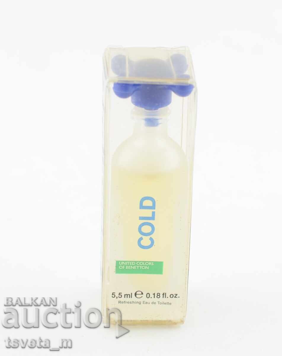 Mini men's perfume Benetton Cold 5.5 ml, collectible Mini men's perfume Benetton Cold 5.5 ml, collectible