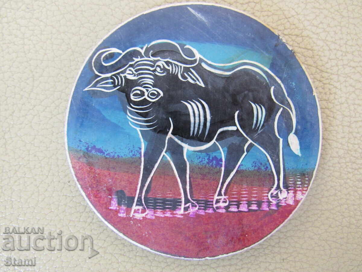 Soapstone Coasters BIG 5, Kenya, see price - 6 Soapstone Coasters BIG 5, Kenya, see price - 6