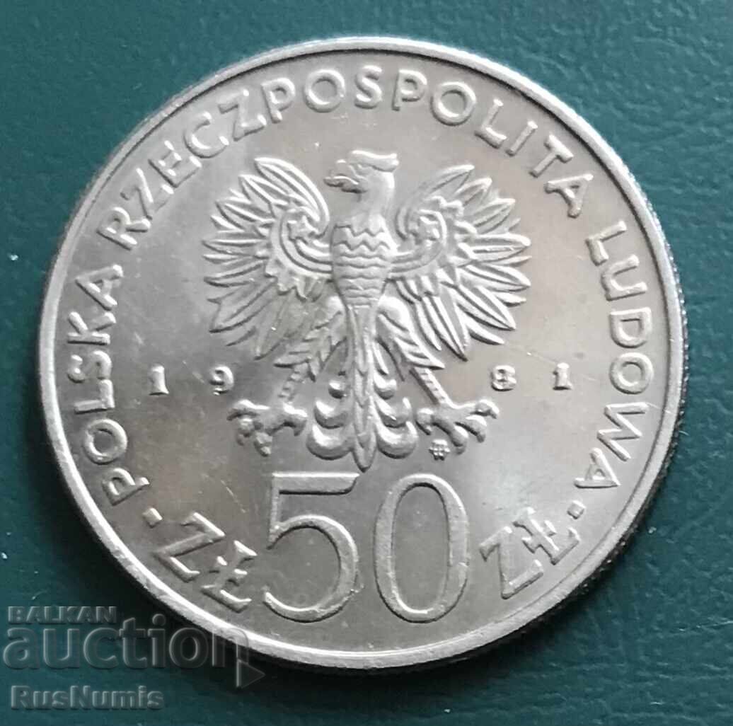 Πολωνία. 50 ζλότι 1981. Μπολέσλαβ Β' ο Γενναίος με τιμή 5.00 BGN | € 2.56