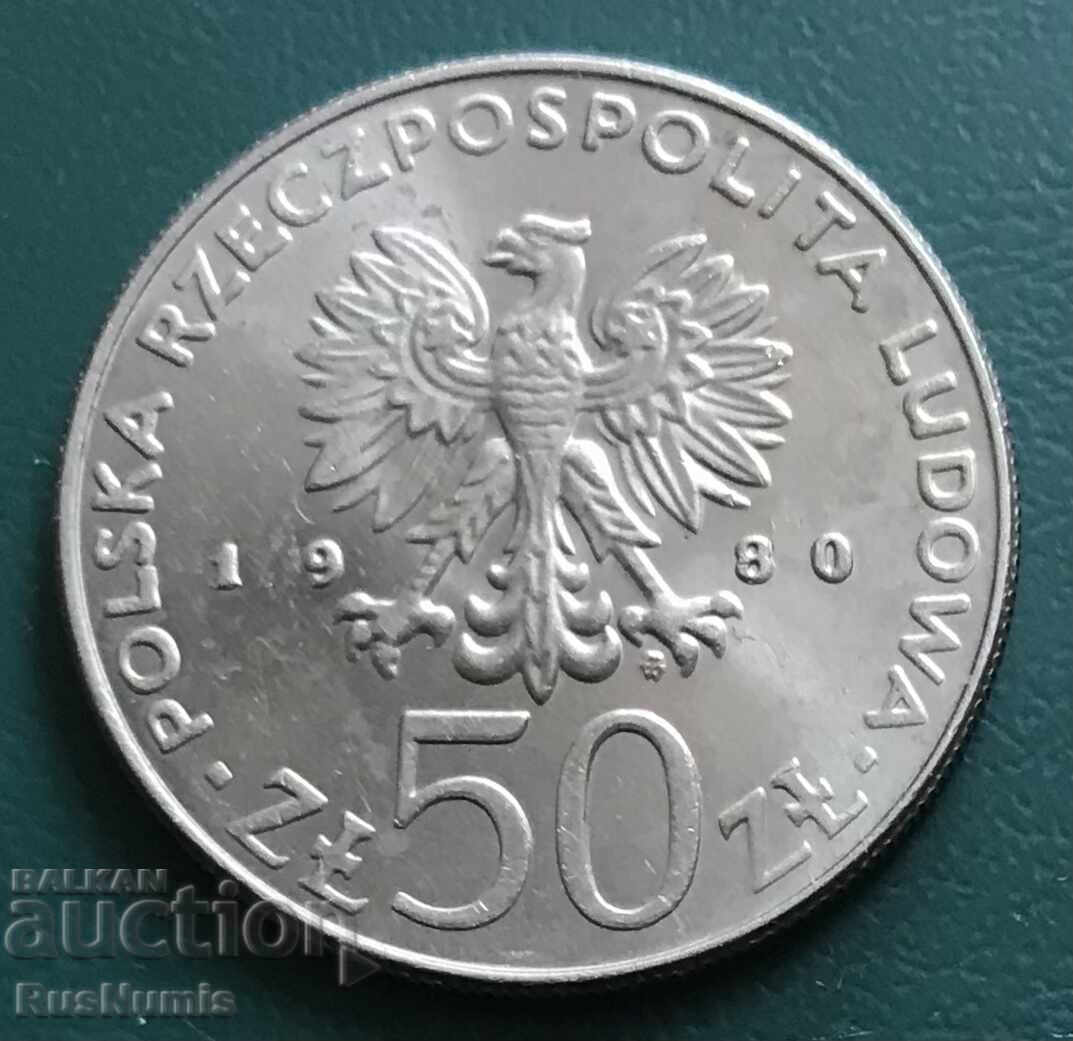 Πολωνία. 50 ζλότι 1980. Βολεσλάβος Α' ο Γενναίος με τιμή 5.00 BGN | € 2.56