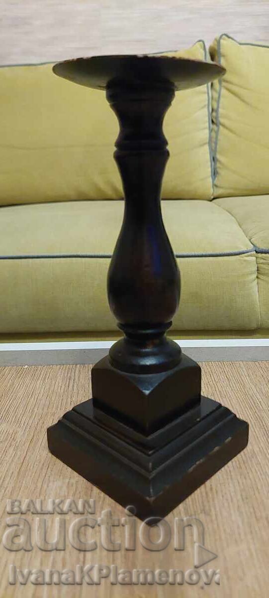 Candlestick, wood carving for connoisseurs