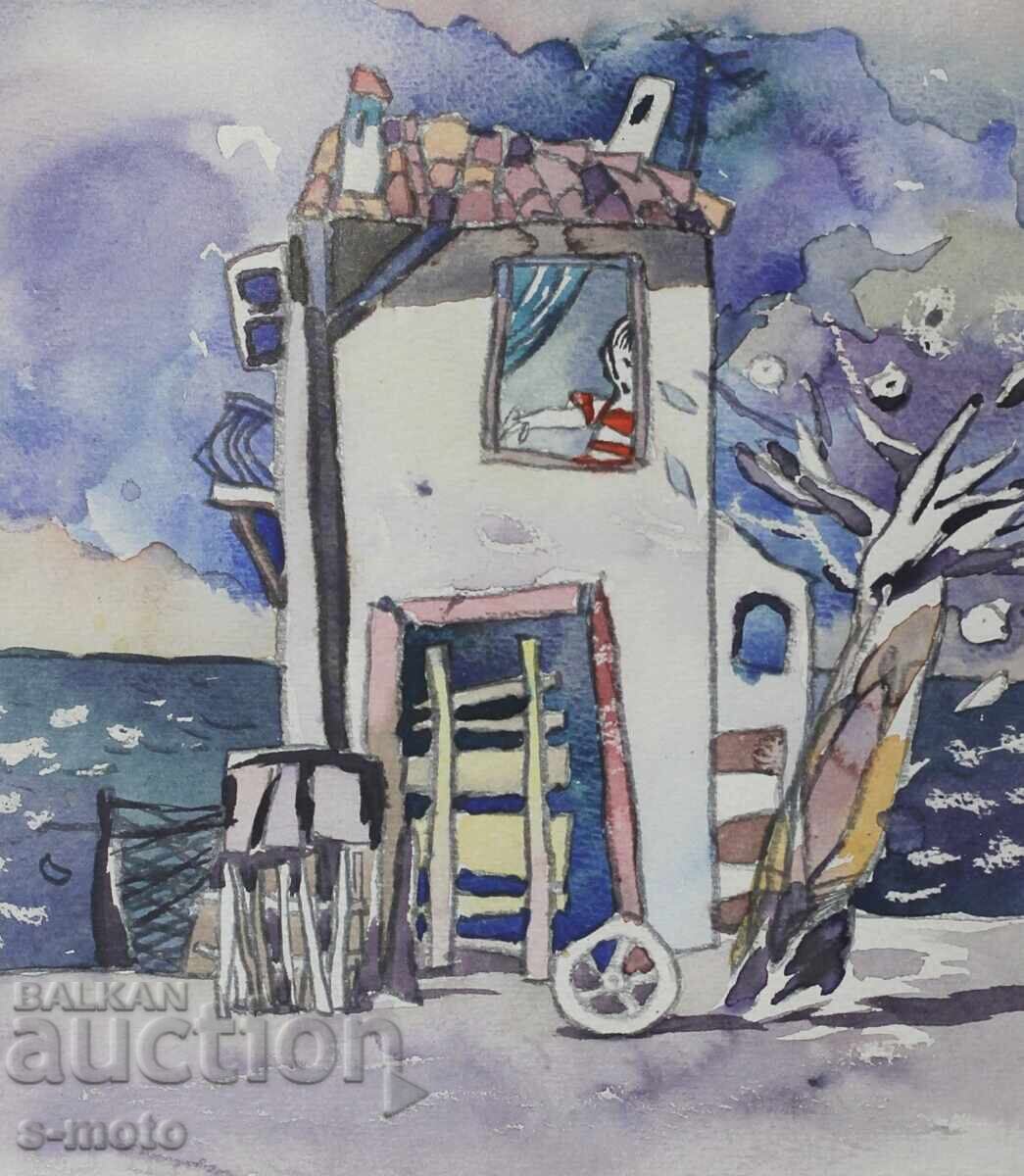 Itzko Maznev / 1964 - 2016 / Watercolor landscape 1986 - 5