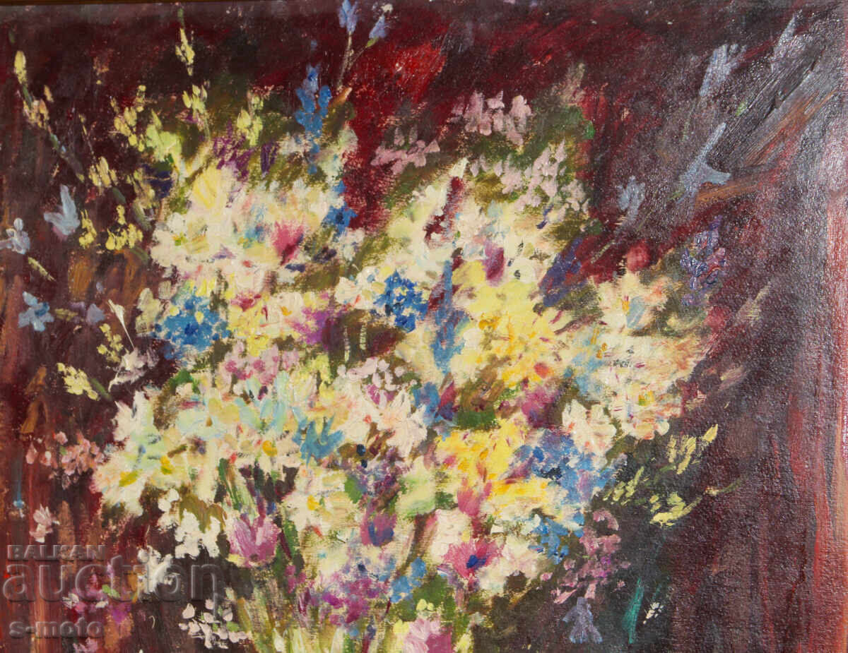 Доставка на Клара Даскалова-Обретенова/ 1921 - 2008/ натюрморт с цветя Доставка на Клара Даскалова-Обретенова/ 1921 - 2008/ натюрморт с цветя