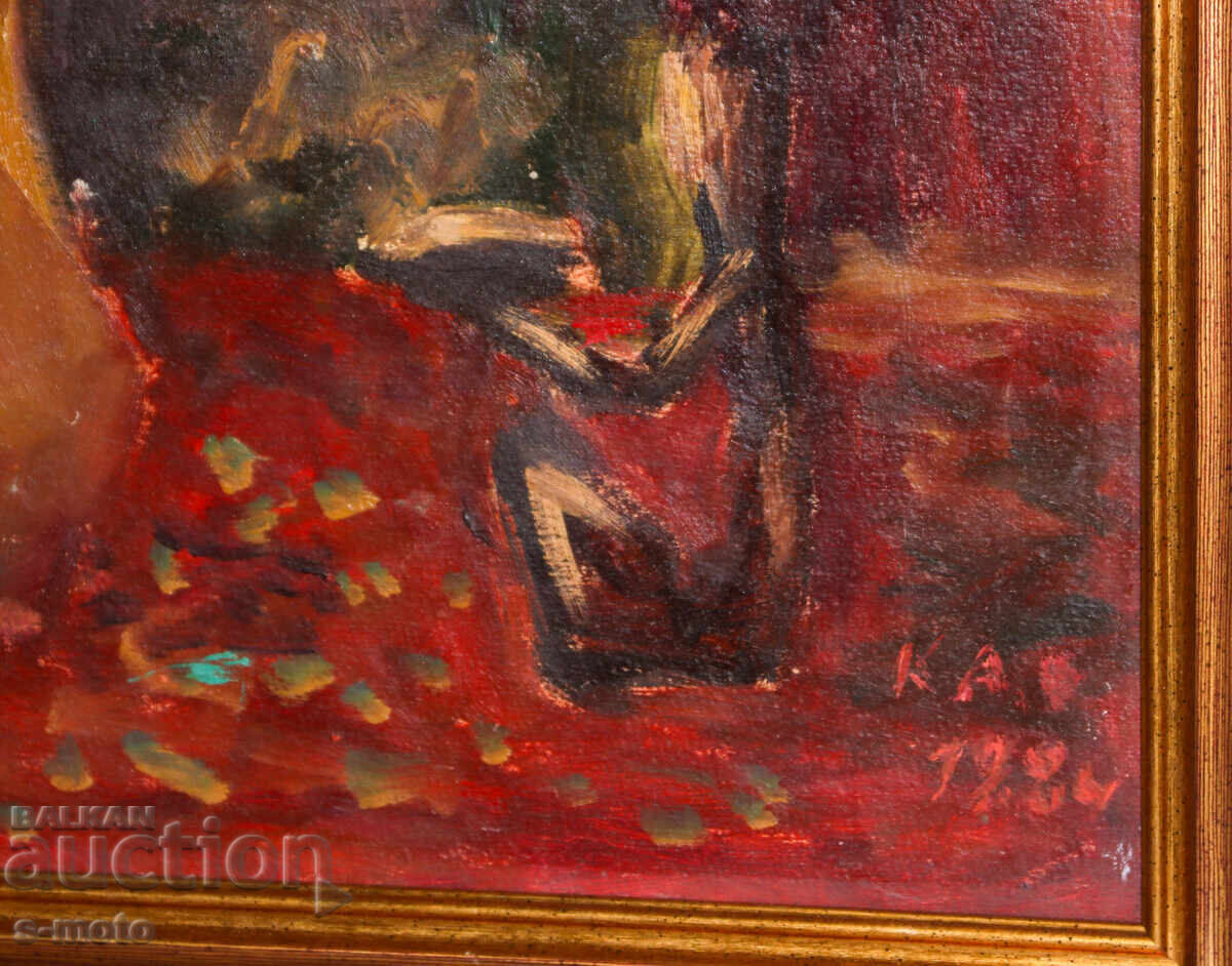 Клара Даскалова-Обретенова/ 1921 - 2008/ натюрморт с цветя - 5 Клара Даскалова-Обретенова/ 1921 - 2008/ натюрморт с цветя - 5