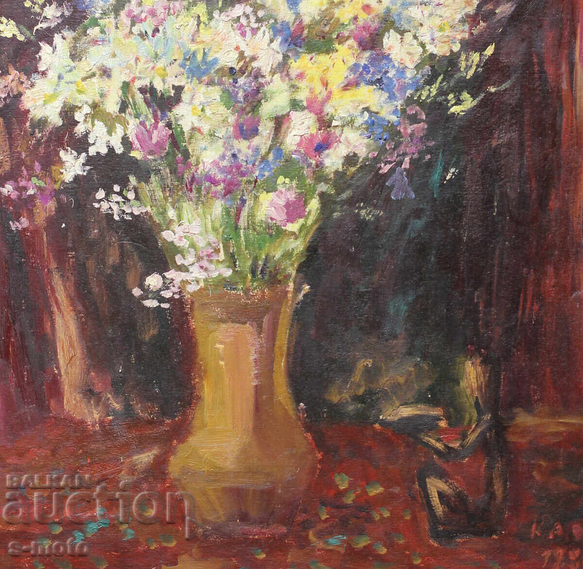 Klara Daskalova-Obretenova / 1921 - 2008 / Still Life with Flowers - 7 Klara Daskalova-Obretenova / 1921 - 2008 / Still Life with Flowers - 7