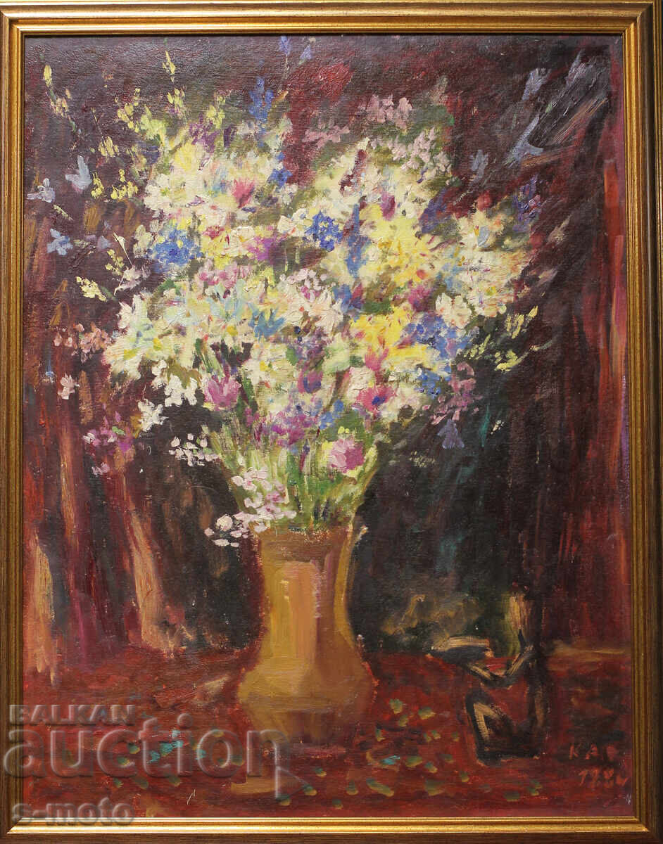 Klara Daskalova-Obretenova / 1921 - 2008 / Still Life with Flowers Klara Daskalova-Obretenova / 1921 - 2008 / Still Life with Flowers