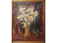 Клара Даскалова-Обретенова/ 1921 - 2008/ натюрморт с цветя