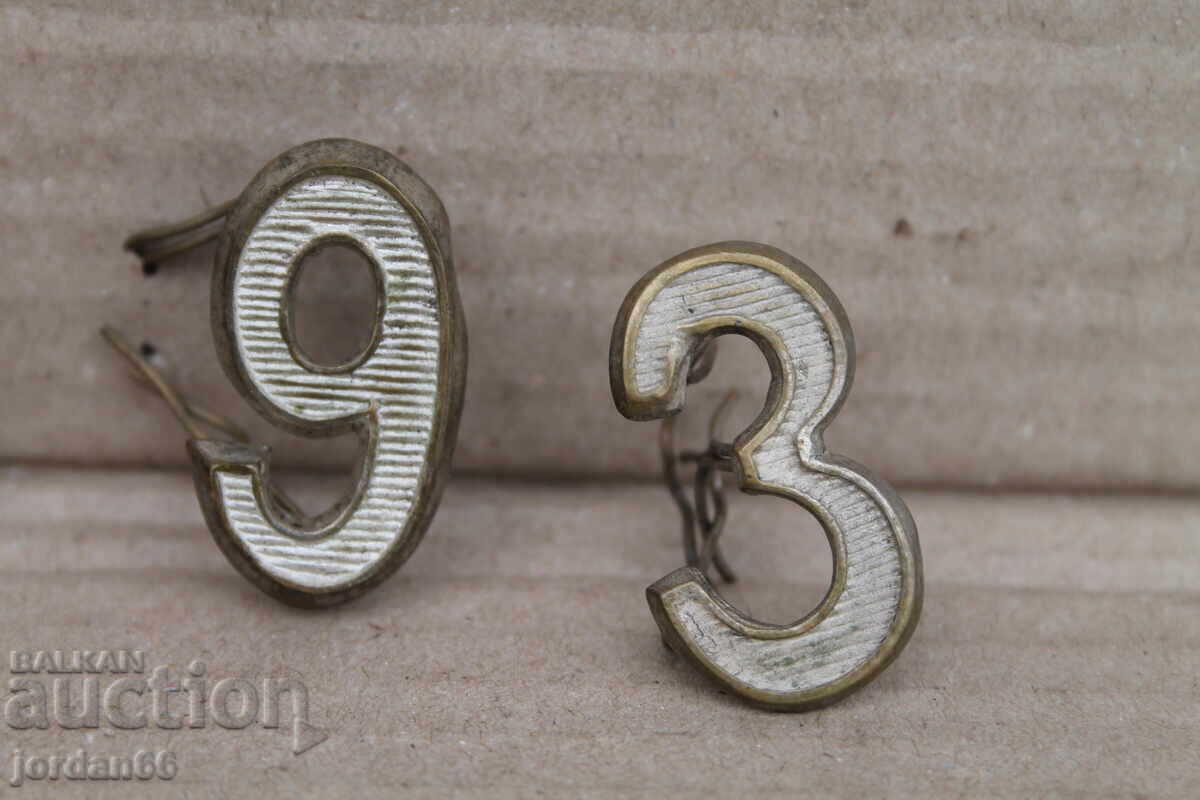 Numbers for a Tsar's uniform for shoulder boards and epaulettes - 5 Numbers for a Tsar's uniform for shoulder boards and epaulettes - 5