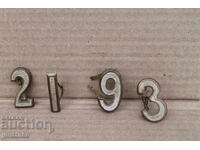 Цифри за царска униформа за пагони и еполети