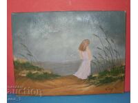 Signed original painting from 1992 - oil on canvas