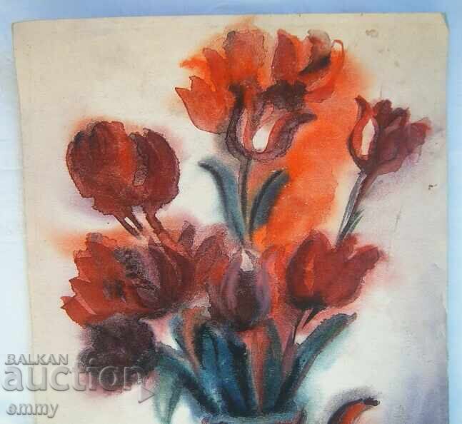 Ακουαρέλα με λουλούδια, Robert με τιμή 40.00 BGN | € 20.45
