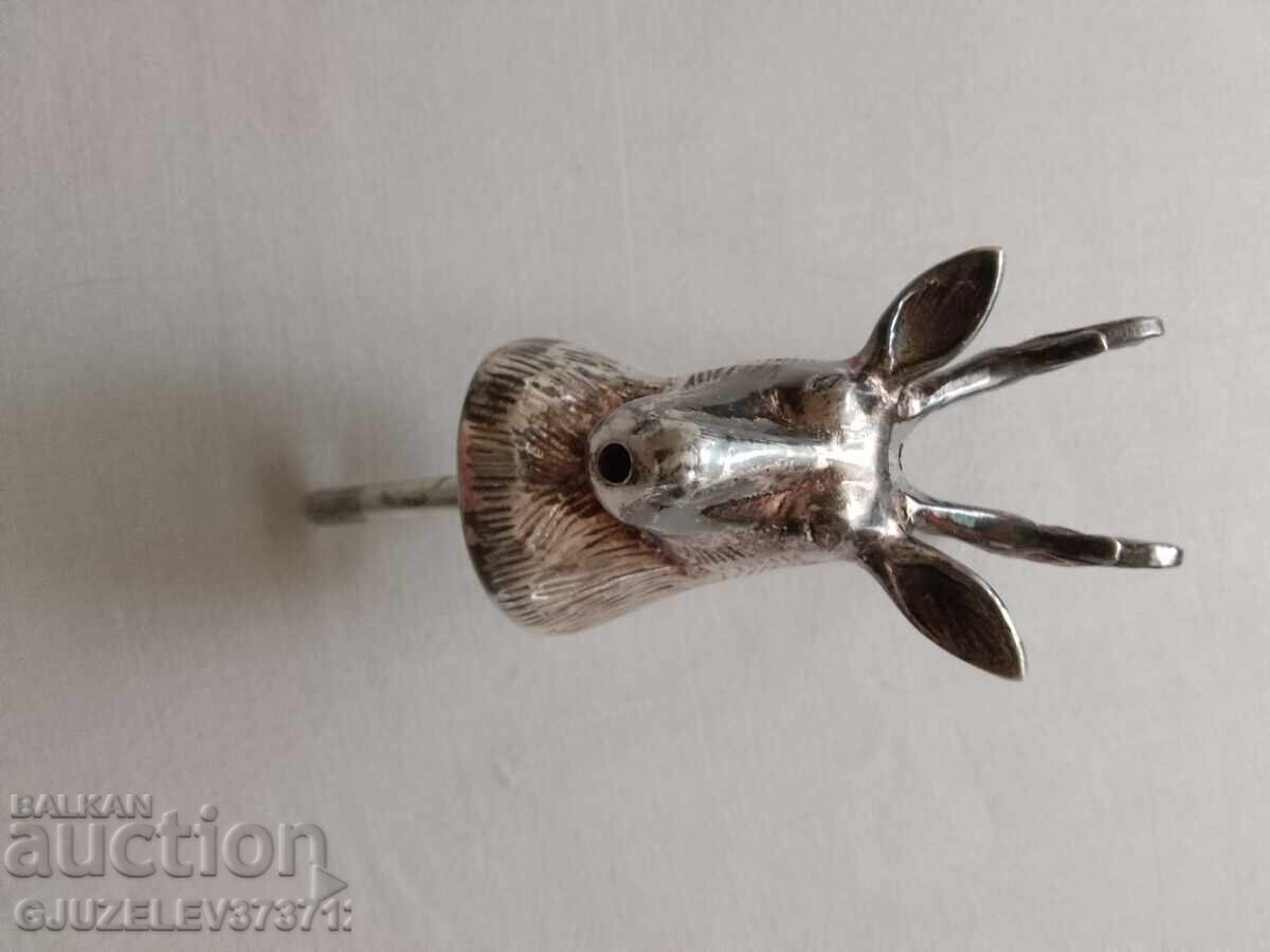Vintage tap, stopper, rare royal stag head ~ Silver plated - 5 Vintage tap, stopper, rare royal stag head ~ Silver plated - 5