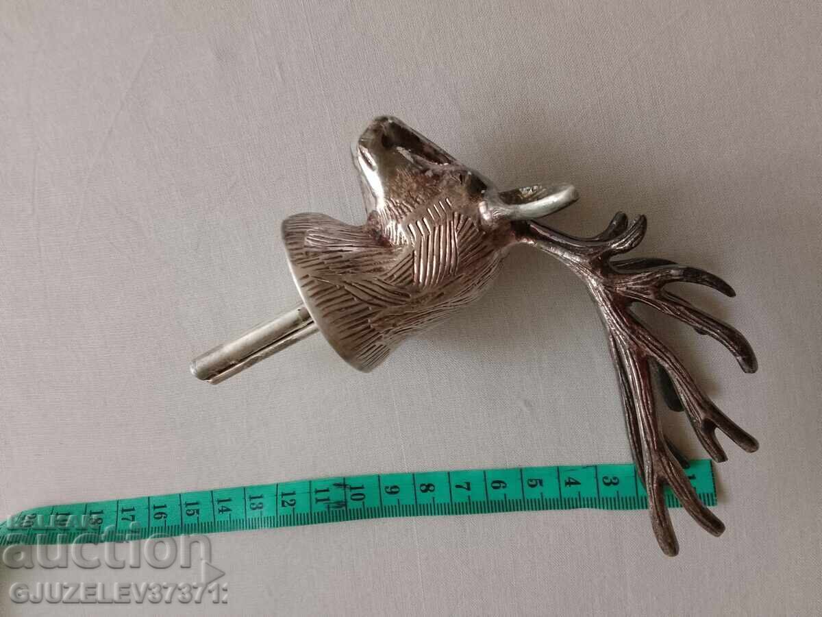 Vintage tap, stopper, rare royal stag head ~ Silver plated - 6 Vintage tap, stopper, rare royal stag head ~ Silver plated - 6