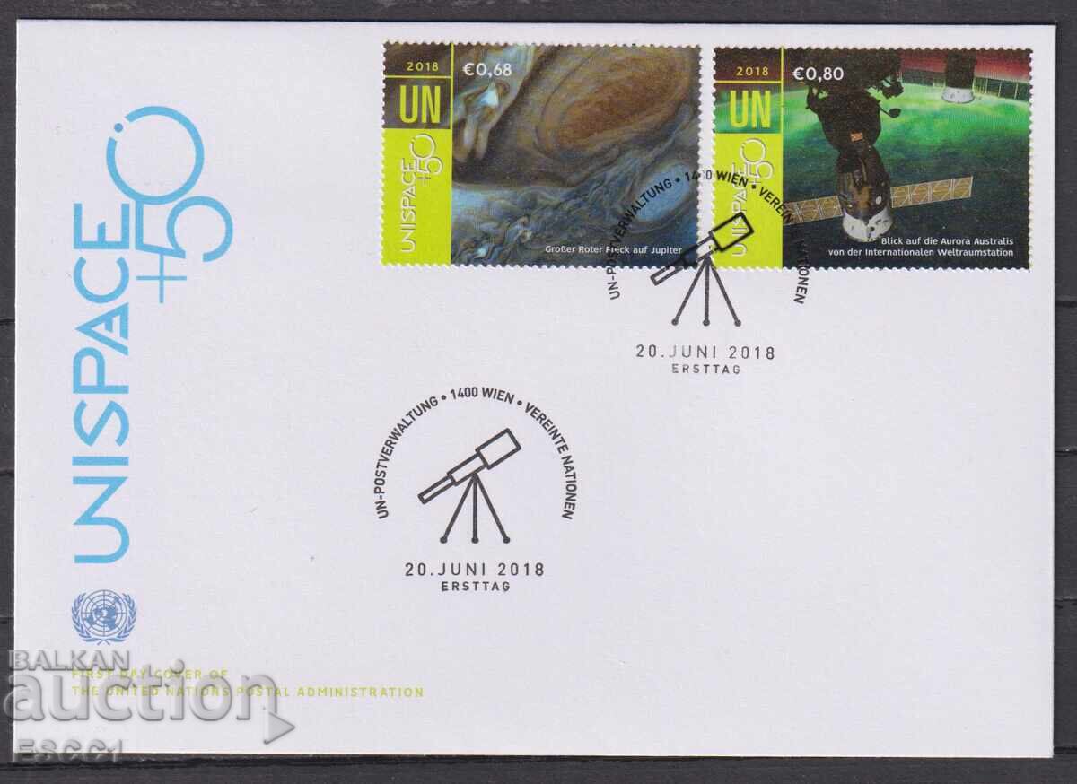 First Day Cover Cosmos 2018 from UN Vienna