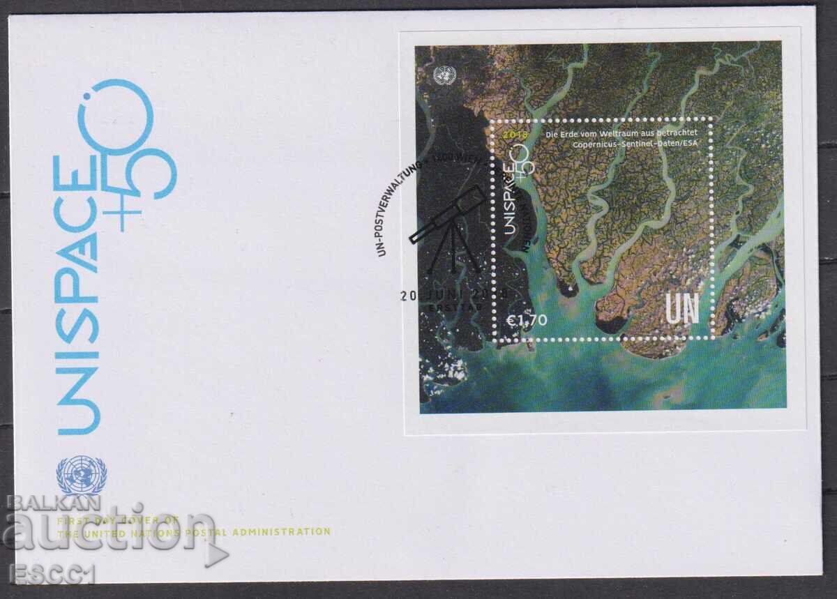 First Day Cover Cosmos 2018 from UN Vienna