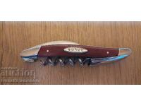 Wine opener corkscrew for connoisseurs