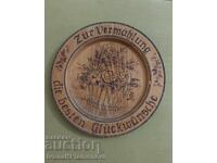 Panou de lemn mare 37cm pentru colecționari