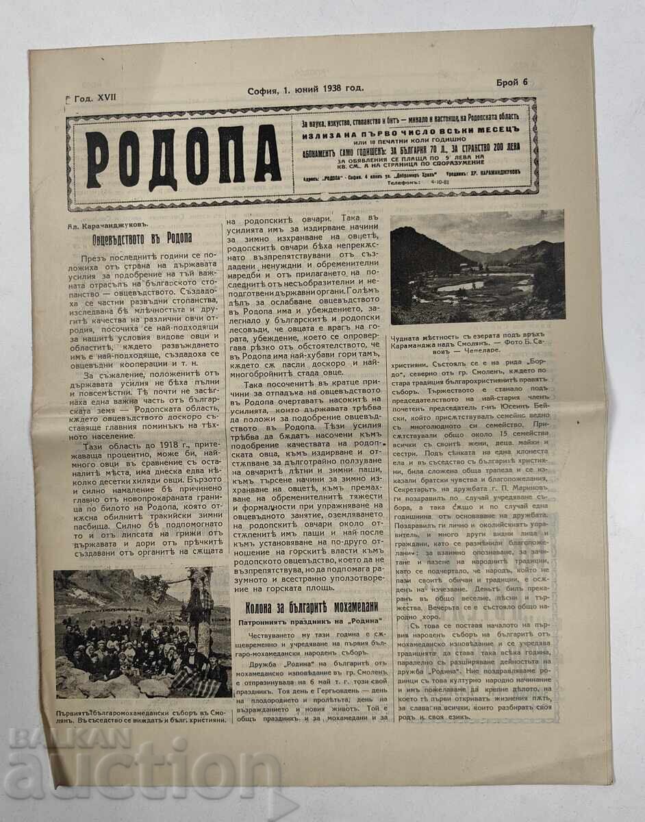 Auction Lot of 6 Rodopa newspapers, 1930s/1940s Auction Lot of 6 Rodopa newspapers, 1930s/1940s