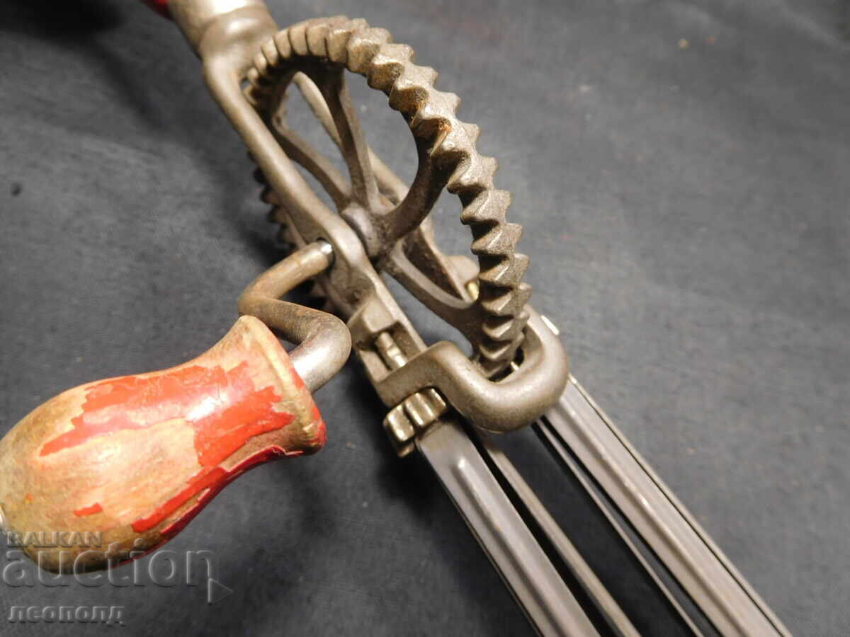 VECHE RETRO BĂTĂTOR MANUAL MECANIC MIXER - 5