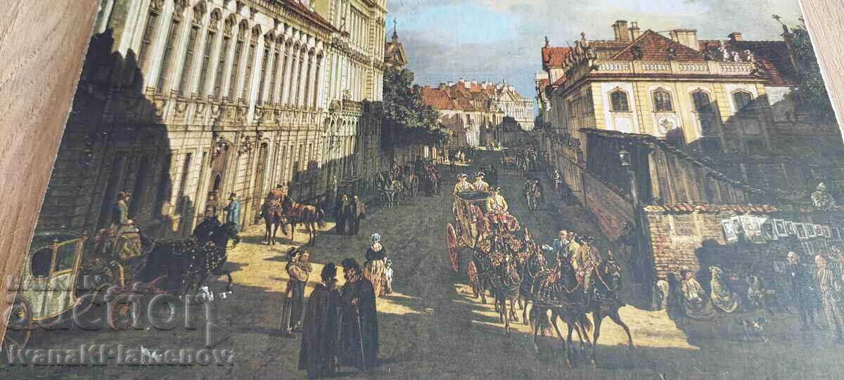 Auction Reproduction painting on wooden board 25cm 20cm Auction Reproduction painting on wooden board 25cm 20cm