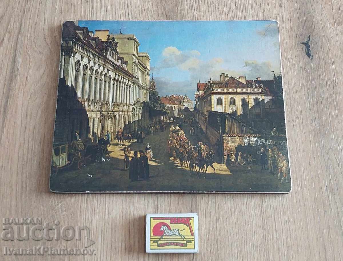 Delivery of Reproduction painting on wooden board 25cm 20cm