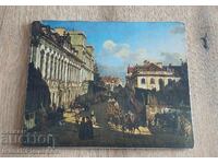 Reproduction painting on wooden board 25cm 20cm