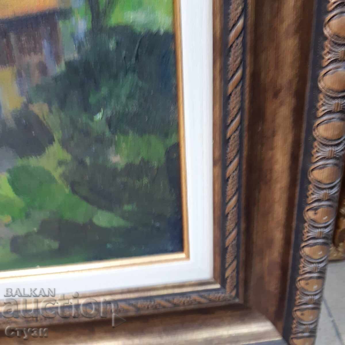 Landscape - Marko Stoychev (1930-2015), oil, 50.5x59.5cm, certificate - 5