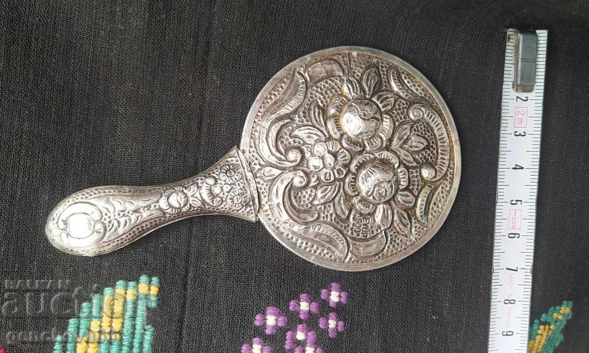 Antique Silver Mirror - 900 Grade