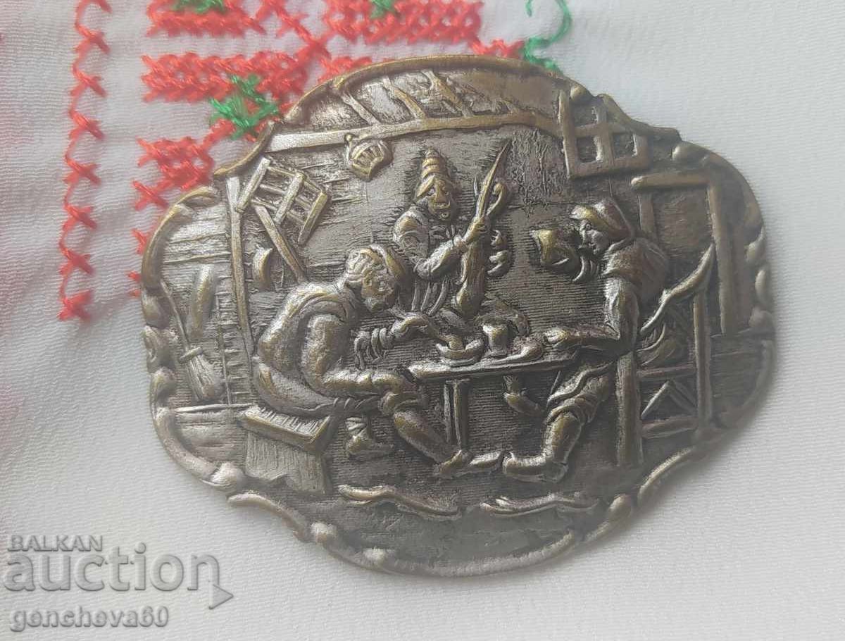 Αντίκα καρφίτσα καρφίτσα - ασημένια - 6