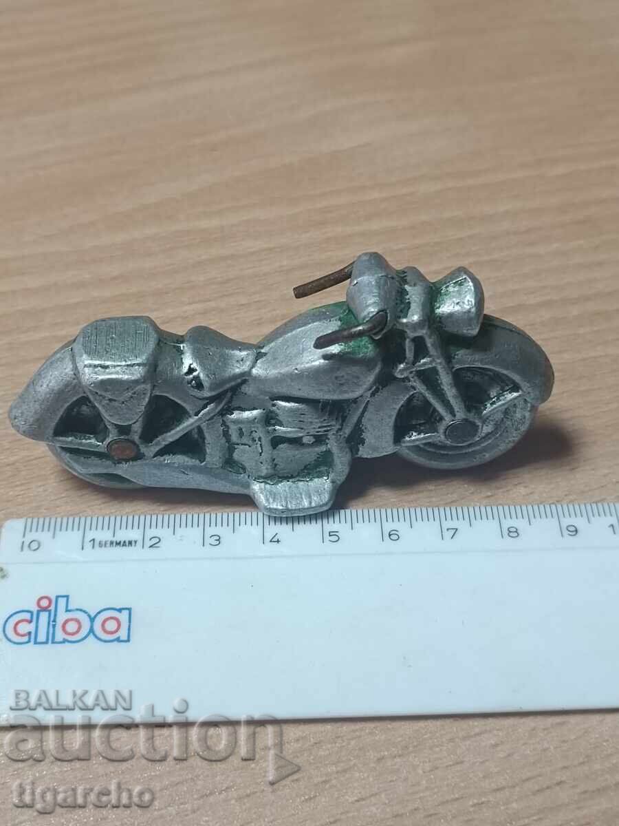 Auction  Old metal toy motorcycle