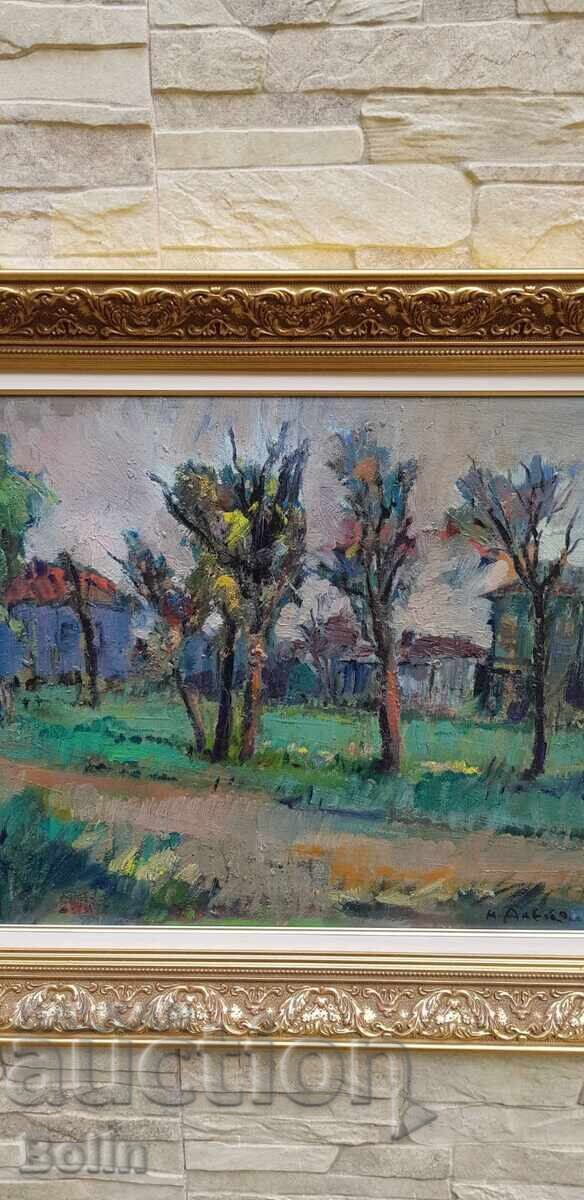 Auction Bulgarian painting - Landscape - Napoleon Alekov 1950-60s Auction Bulgarian painting - Landscape - Napoleon Alekov 1950-60s
