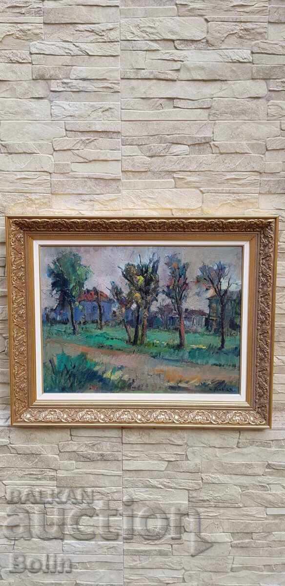 Bulgarian painting - Landscape - Napoleon Alekov 1950-60s - 7 Bulgarian painting - Landscape - Napoleon Alekov 1950-60s - 7