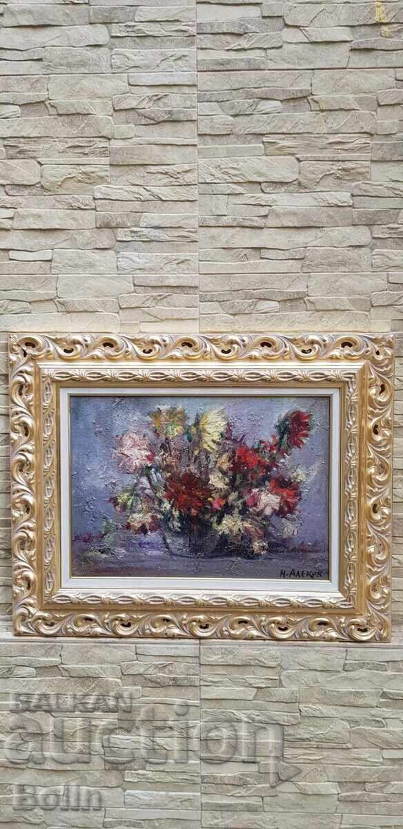 Bulgarian Painting - Still Life - Napoleon Alekov 1960-70 with price 1650.00 BGN | € 843.63