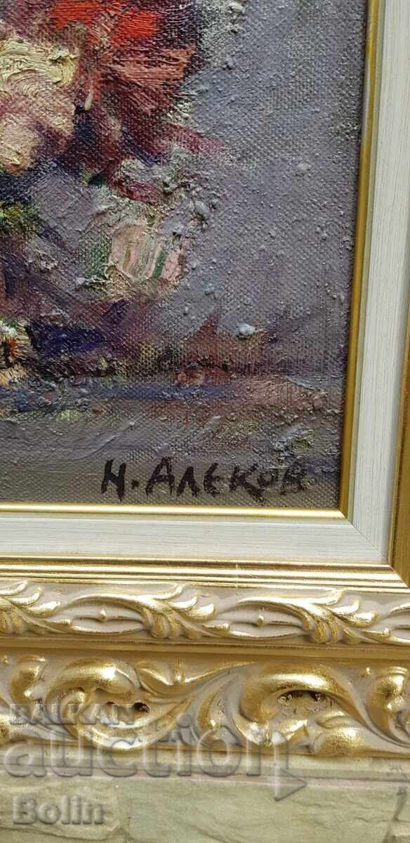 Bulgarian Painting - Still Life - Napoleon Alekov 1960-70 - 6