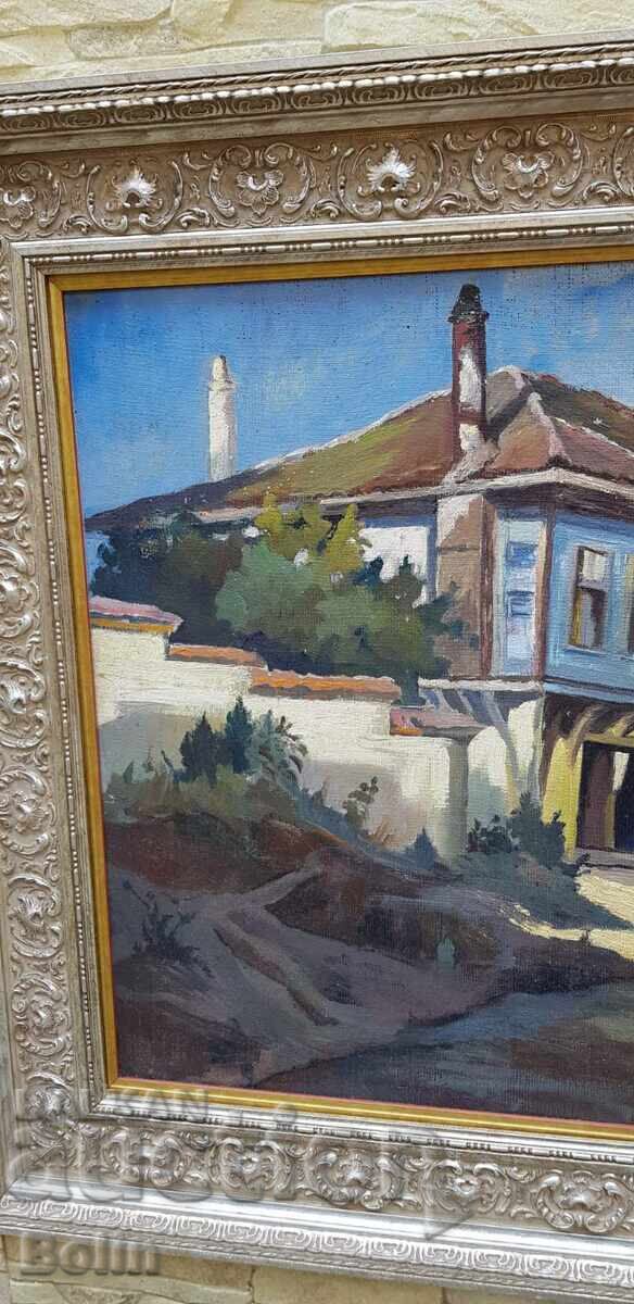 Auction Bulgarian painting - Landscape - Napoleon Alekov 1966 Auction Bulgarian painting - Landscape - Napoleon Alekov 1966