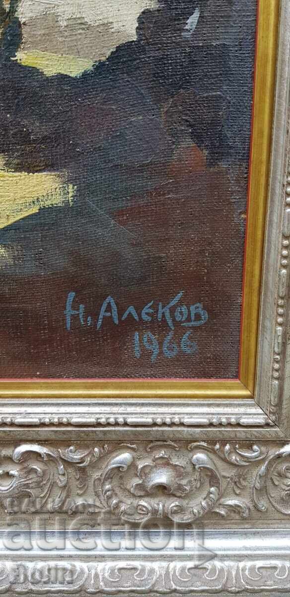 Bulgarian painting - Landscape - Napoleon Alekov 1966 - 6 Bulgarian painting - Landscape - Napoleon Alekov 1966 - 6
