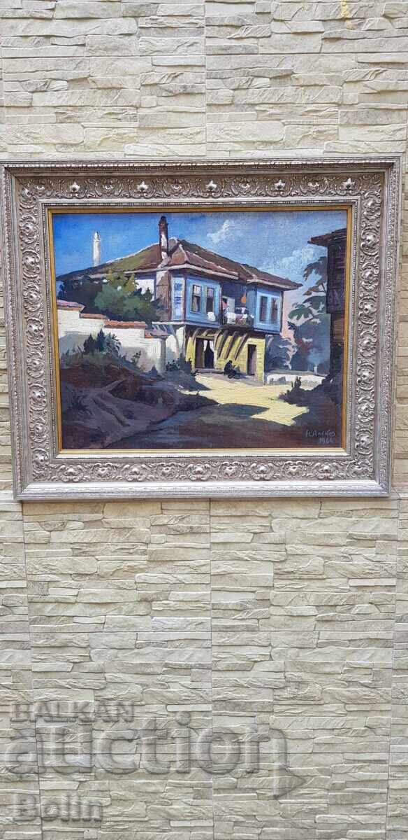 Bulgarian painting - Landscape - Napoleon Alekov 1966 - 7 Bulgarian painting - Landscape - Napoleon Alekov 1966 - 7