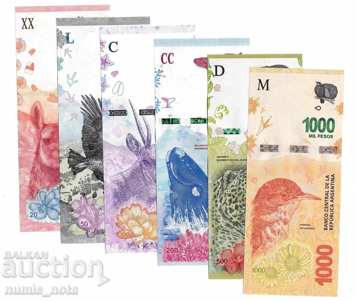 Lot 6 bancnote Argentina Faună UNC - 5
